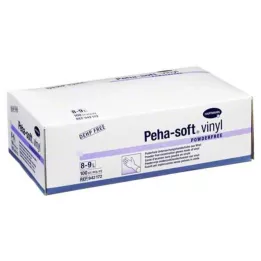 PEHA-SOFT Rękawiczki winylowe niestalowe.bezpudrowe L, 100 szt