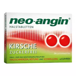NEO-ANGIN Pastylki na gardło wiśniowe, 24 szt