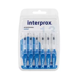 INTERPROX szczoteczka międzyzębowa stożkowa niebieska Blis, 6 szt