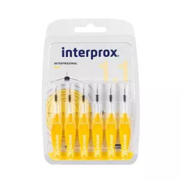 INTERPROX mini żółta szczoteczka międzyzębowa blister, 6 szt