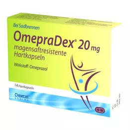 OMEPRADEX 20 mg kapsułki twarde dojelitowe, 14 szt