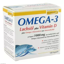 OMEGA-3 LACHSÖL plus Vit.D plus Omega-3 Conc. Kapsułki, 100 szt