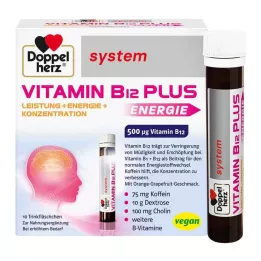 DOPPELHERZ Witamina B12 Plus system ampułki do picia, 10X25 ml