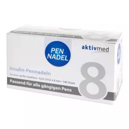 PEN-NADELN Uniwersalne 8 kaniul 0,26x8 mm, 100 szt
