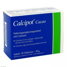 CALCIPOT Tabletki do żucia o smaku kakao, 50 szt