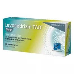LEVOCETIRIZIN TAD 5 mg tabletki powlekane, 20 szt