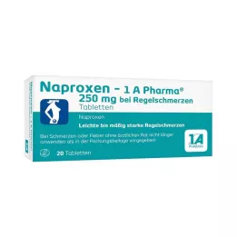 NAPROXEN-1A Pharma 250 mg tabletki na ból miesiączkowy, 20 szt