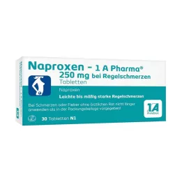 NAPROXEN-1A Pharma 250 mg B. Regel Pain Tab., 30 szt