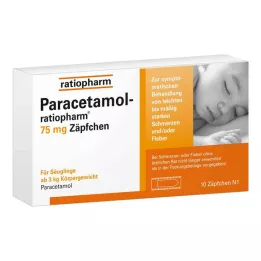 PARACETAMOL-ratiopharm 75 mg czopki, 10 szt