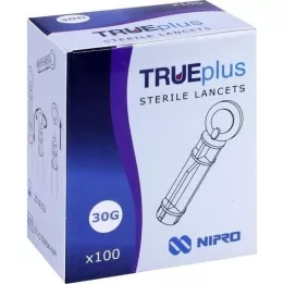 Truleplus sterylne lancety 30g, 100 szt