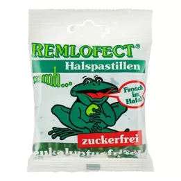 REMLOFECT Pastylki do ssania na gardło bez cukru eukaliptus świeży, 50 g