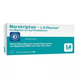NARATRIPTAN-1A Pharma na migrenę 2,5 mg tabletki powlekane, 2 szt