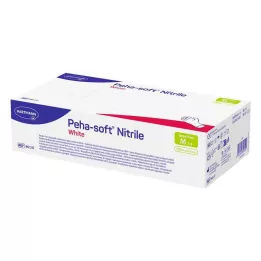 PEHA-SOFT Rękawice nitrylowe białe Underhands, niejałowe, M, 100 szt