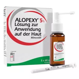 ALOPEXY 5% roztwór do stosowania na skórę, 3X60 ml