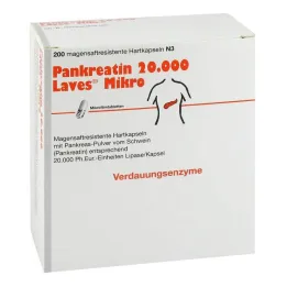 Pancreatin 20000 Laves mikrokapsułki dojelitowe, 200 szt