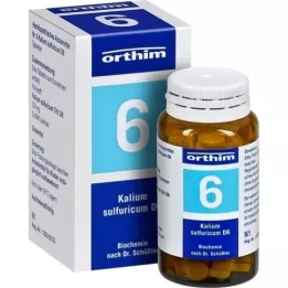 BIOCHEMIE Orthim 6 potas siarka D 6 tabletek, 100 szt
