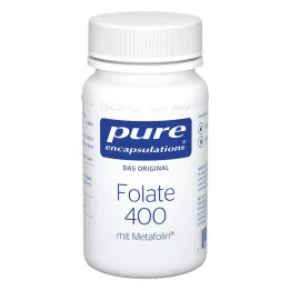 PURE ENCAPSULATIONS Kwas foliowy 400 kapsułek, 90 szt