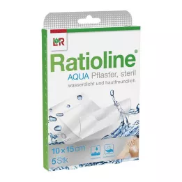 RATIOLINE plaster pod prysznic Aqua Plus 10x15 cm sterylny, 5 szt