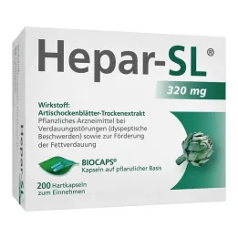HEPAR-SL 320 mg kapsułki twarde, 200 szt