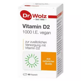 VITAMIN D2 1000 I.E. kapsułki wegańskie, 60 szt