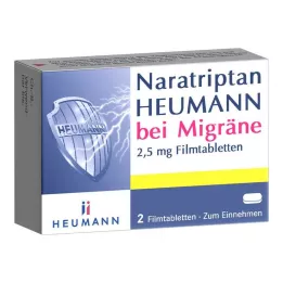 NARATRIPTAN Heumann na migrenę 2,5 mg tabletki powlekane, 2 szt