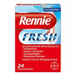 RENNIE FRESH Tabletki do żucia, 24 szt
