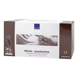 NITRIL Rękawiczki bezpudrowe x-large czarne, 180 szt