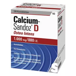 CALCIUM SANDOZ D Osteo intens tabletki do żucia, 120 szt