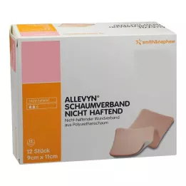 ALLEVYN Opatrunek piankowy 9x11 cm nieprzywierający, 12 szt