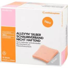 ALLEVYN Pianka srebrna 4,5x5,5 cm nieprzylepna, 12 szt