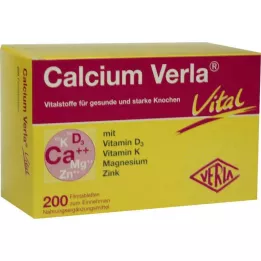 CALCIUM VERLA Tabletki powlekane Vital, 200 szt