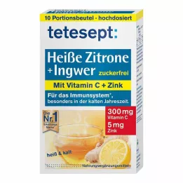 TETESEPT gorący cytrynowy z imbirem proszek bez cukru, 10X3 g