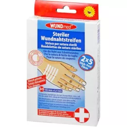 WUNDNAHTSTREIFEN 6,4x102 mm, 2X5 szt