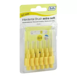 TEPE Szczoteczka międzyzębowa x-soft 0,7mm ISO 4 żółte, 6 szt