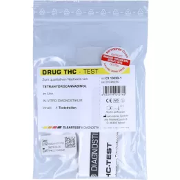 CLEARTEST Test narkotykowy THC Paski testowe, 1 sztuka