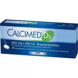CALCIMED D3 600 mg/400, tj. Tabletki do prętów, 40 szt