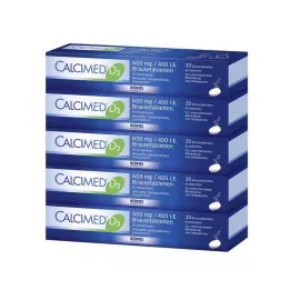CALCIMED D3 600 mg/400 I.E. tabletki musujące, 100 szt