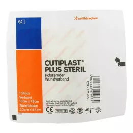 CUTIPLAST Plus opatrunek jałowy 7,8x10 cm, 1 szt
