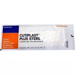 CUTIPLAST Plus opatrunek jałowy 10x29,8 cm, 1 szt