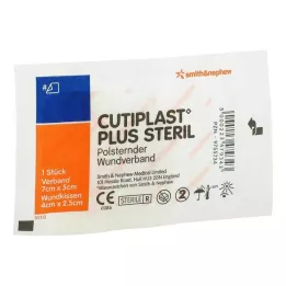 CUTIPLAST Plus opatrunek jałowy 5x7 cm, 1 szt