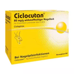 CICLOCUTAN 80 mg/g aktywny lakier do paznokci, 3 g