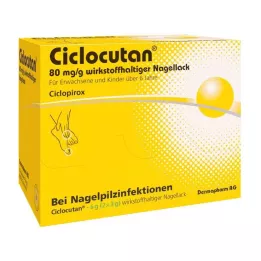 CICLOCUTAN 80 mg/g składnik aktywny lakier do paznokci, 6 g