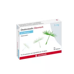 DESLORATADIN Tabletki Glenmark 5 mg, 20 szt