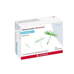 DESLORATADIN Tabletki Glenmark 5 mg, 50 szt