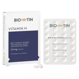 BIO-H-TIN Witamina H 2,5 mg tabletki 4 tygodnie, 28 szt