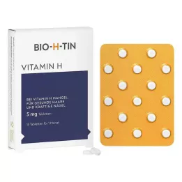 BIO-H-TIN Witamina H 5 mg na 1 miesiąc tabletki 15 szt