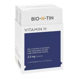 BIO-H-TIN Witamina H 2,5 mg na 2 tabletki po 12 tygodni, 2X84 szt