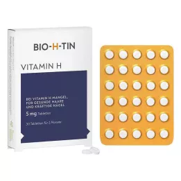 BIO-H-TIN Witamina H 5 mg na 2 miesiące tabletki, 30 szt