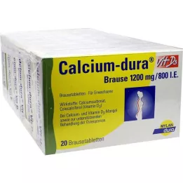 CALCIUM DURA Wit. D3 musująca 1200 mg/800 j.m., 120 szt