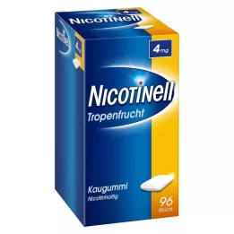 NICOTINELL Guma do żucia owoce tropikalne 4 mg, 96 szt
